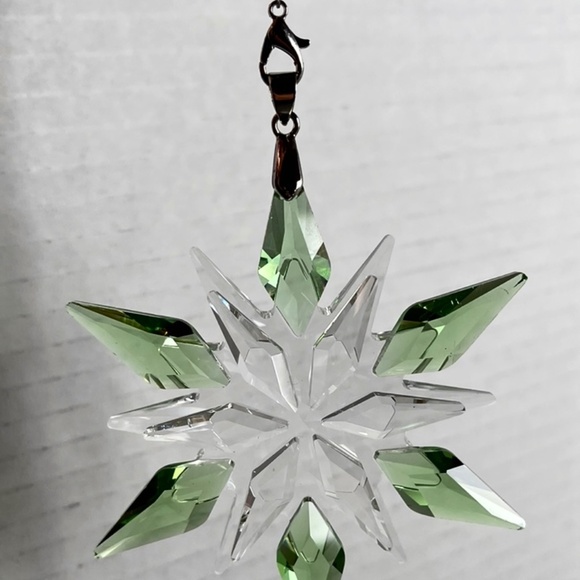 Crystal Snowflake Sun Catcher Christmas Tree Decor Czech Bohemia Crystal Gift - Picture 8 of 11